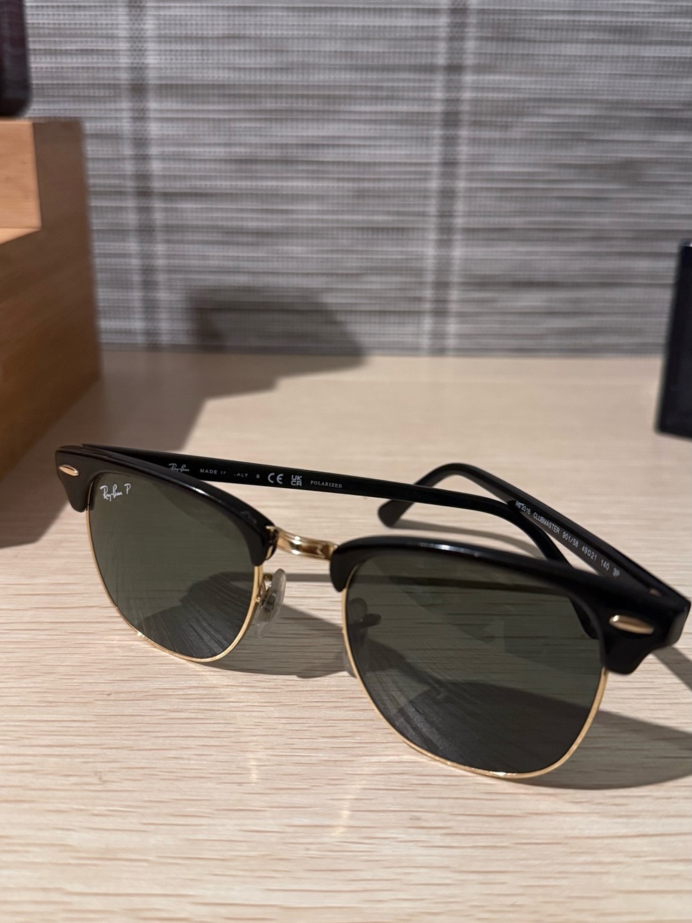 Ray-Ban Clubmaster Sunglasses - Black & Gold